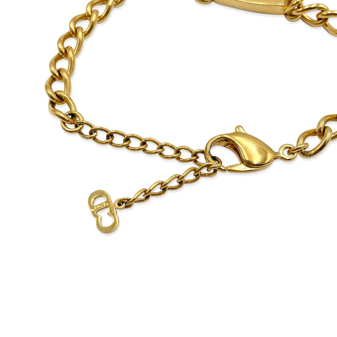 디올 로고 ID바 금장 체인 팔찌 상품이미지4