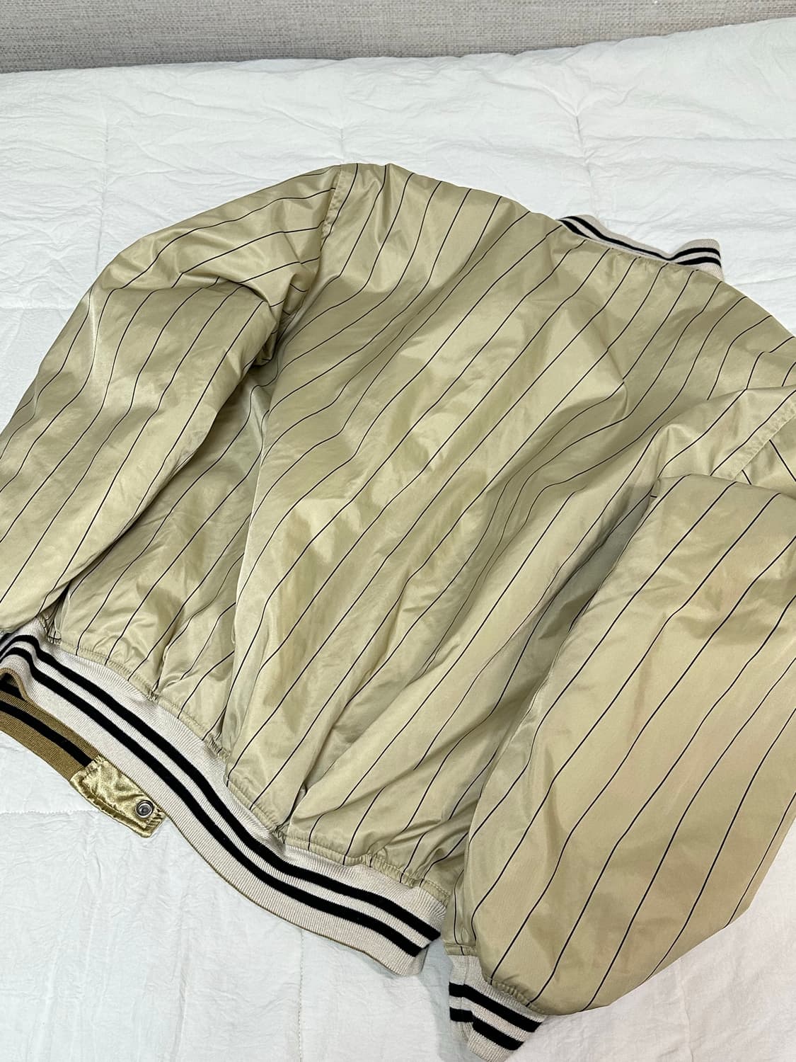 JP 일본 빈티지 몰츠 비어 바시티 리버시블 라지 상품이미지3