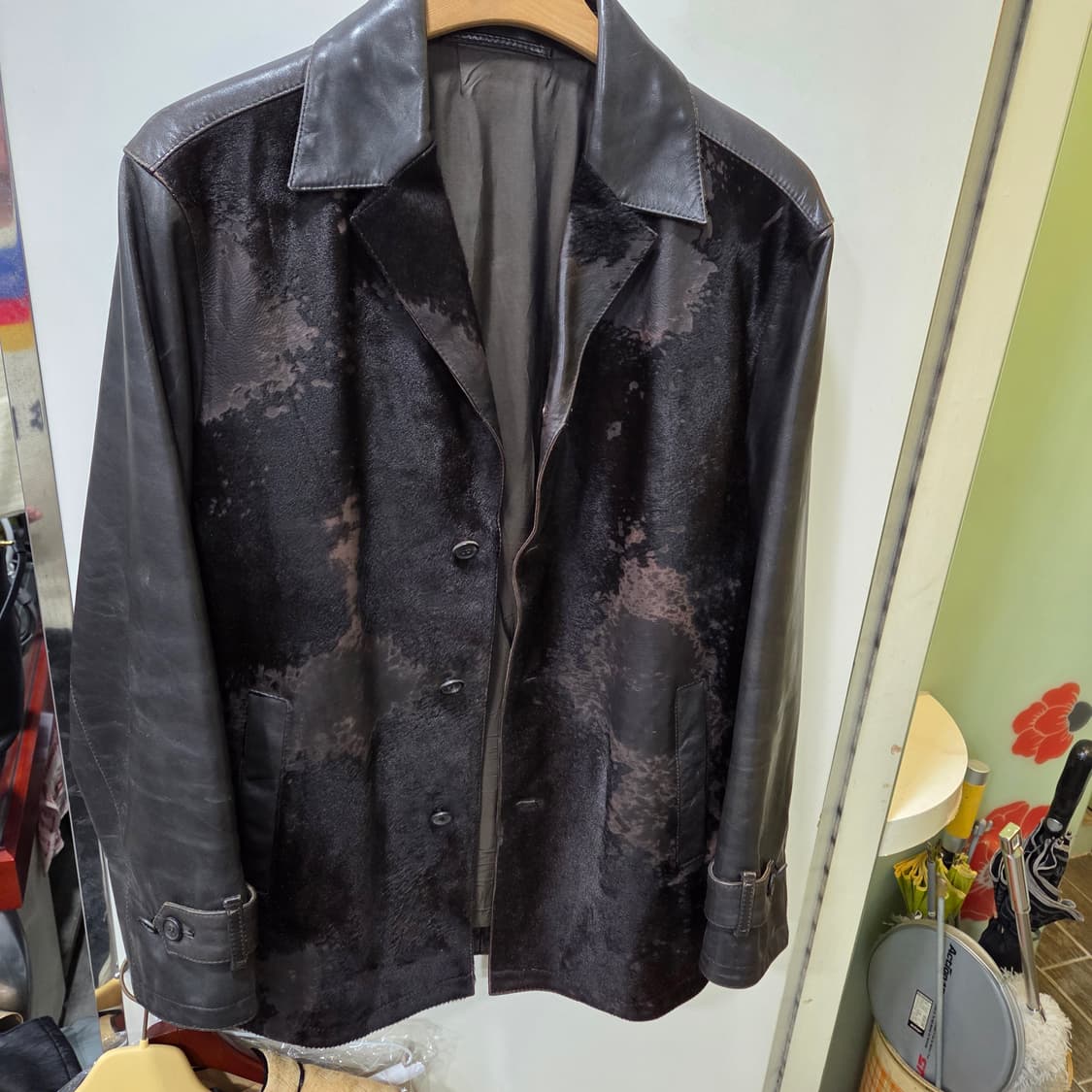 닐바렛 가죽 송치 자켓 상품이미지1