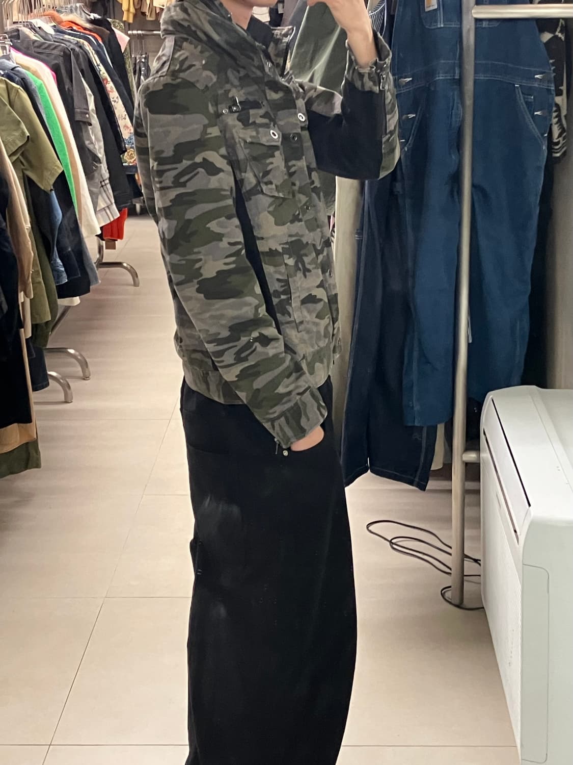 VTG 카모플라쥬 밀리터리 필드 자켓 XL 상품이미지9