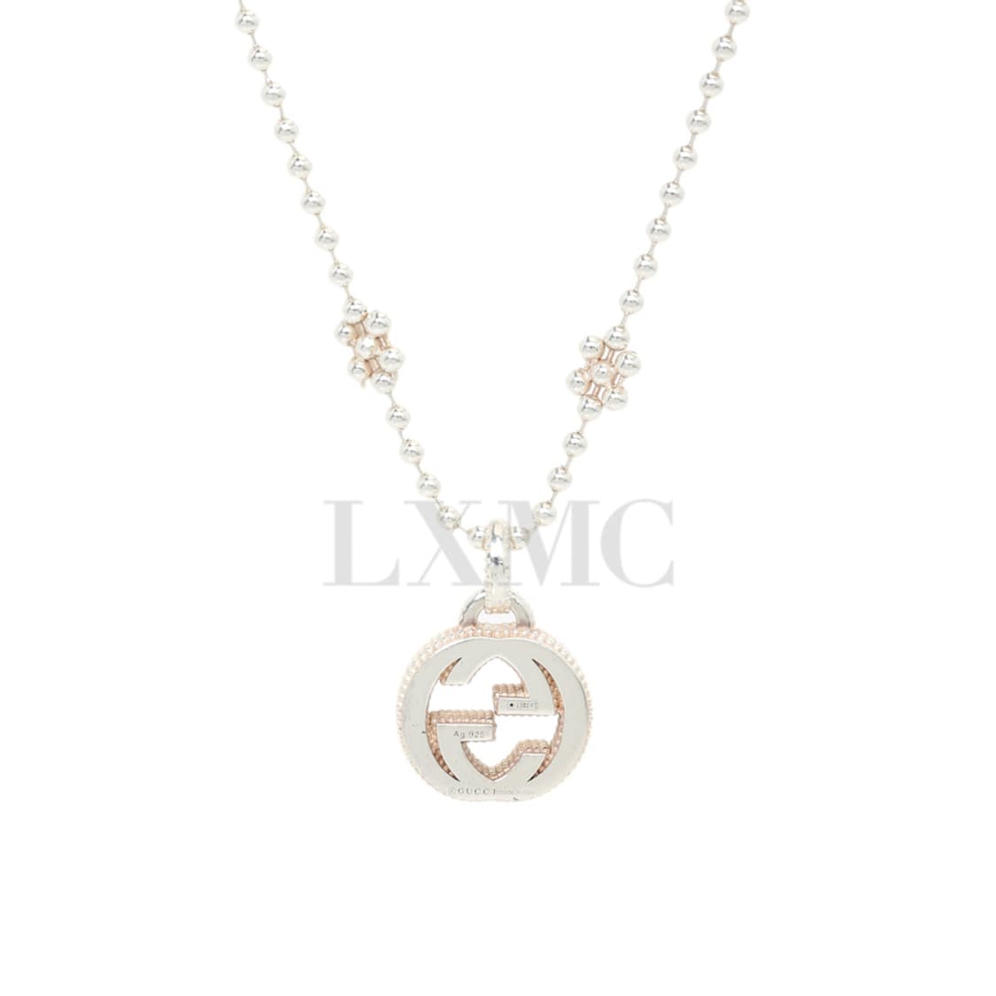 구찌 인터로킹 플라워 GG 로고 목걸이 실버 네크리스 479221 상품이미지4