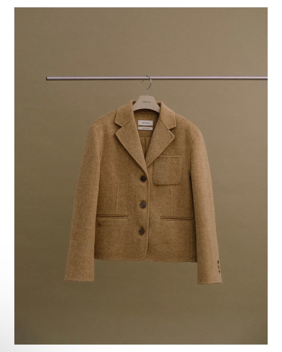 호와스 EDWIN HANDMADE JACKET (CAMEL BROWN) 상품이미지2