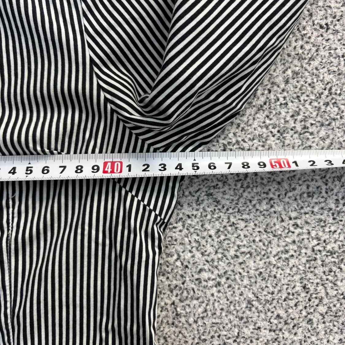 90 보세 스트라이프 셔츠 남방 0428J 상품이미지6