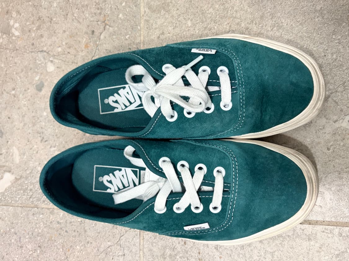 반스 어센틱 그린 스웨이드 225 상품이미지1