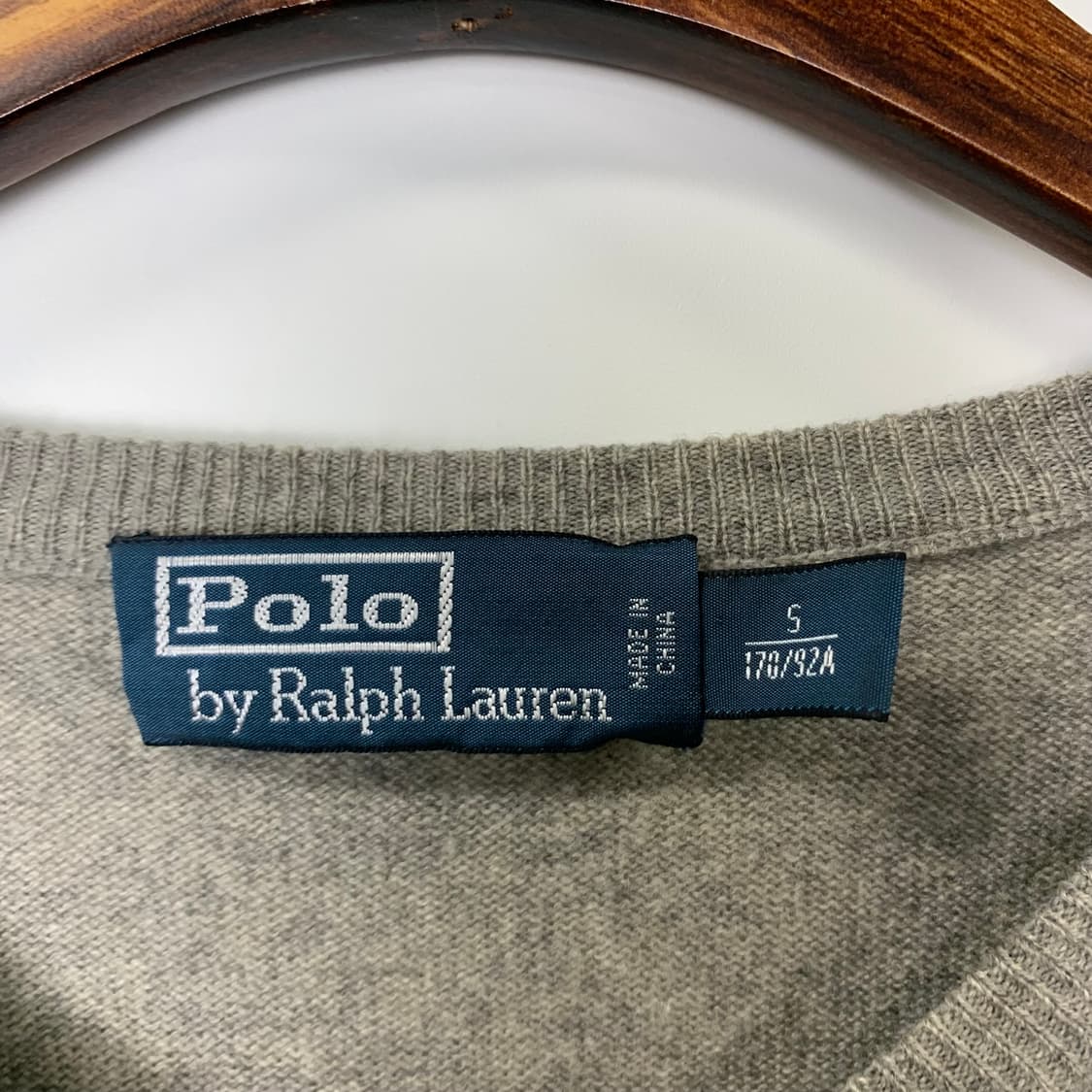 폴로 랄프로렌 신형 피마코튼 그레이 브이넥 니트 상품이미지5