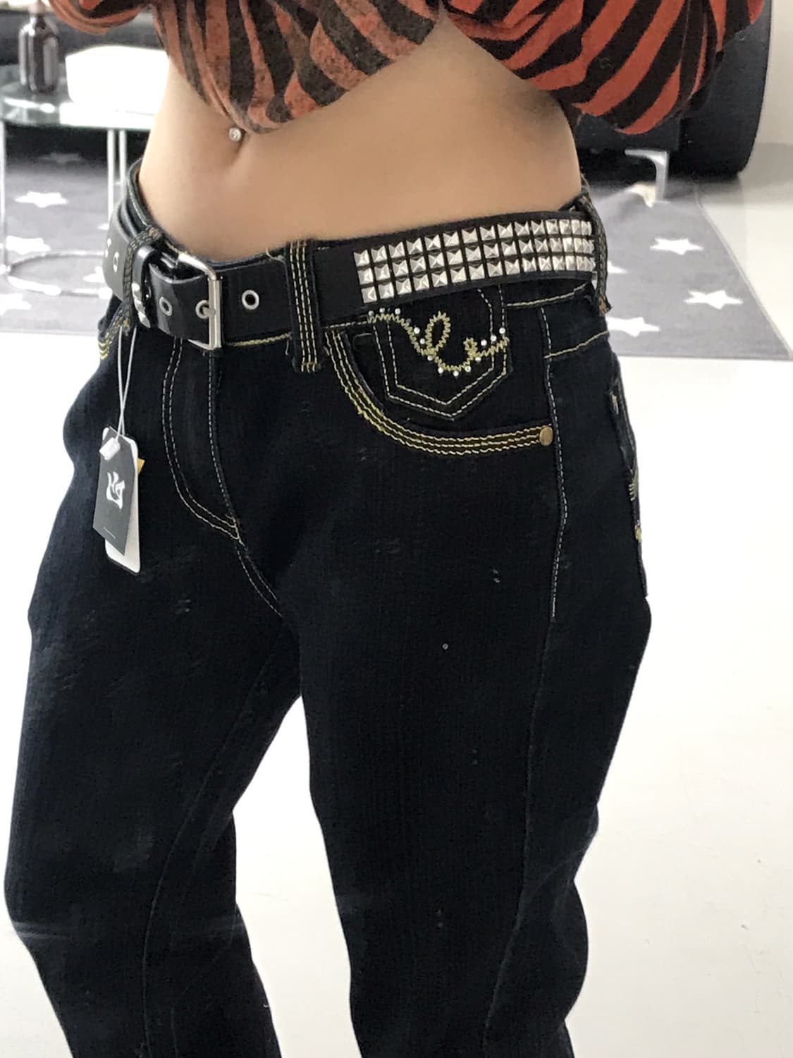 Used Jeans Cubic Detail Bootcut 상품이미지3