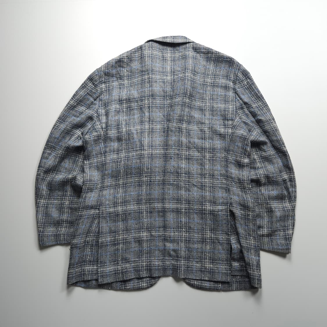 빨질레리 이태리 체크 린넨 혼방 블레이저 (XL) 상품이미지2