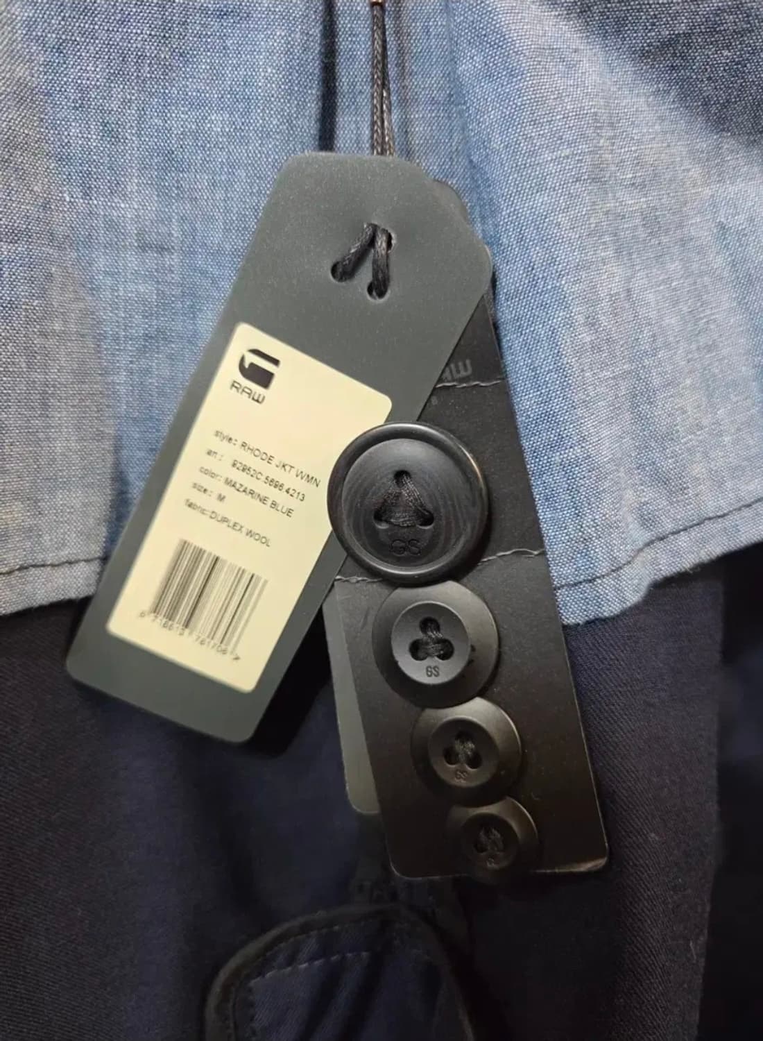 G-Star RAW 네이비 벨트 트렌치 자켓(S) 상품이미지10