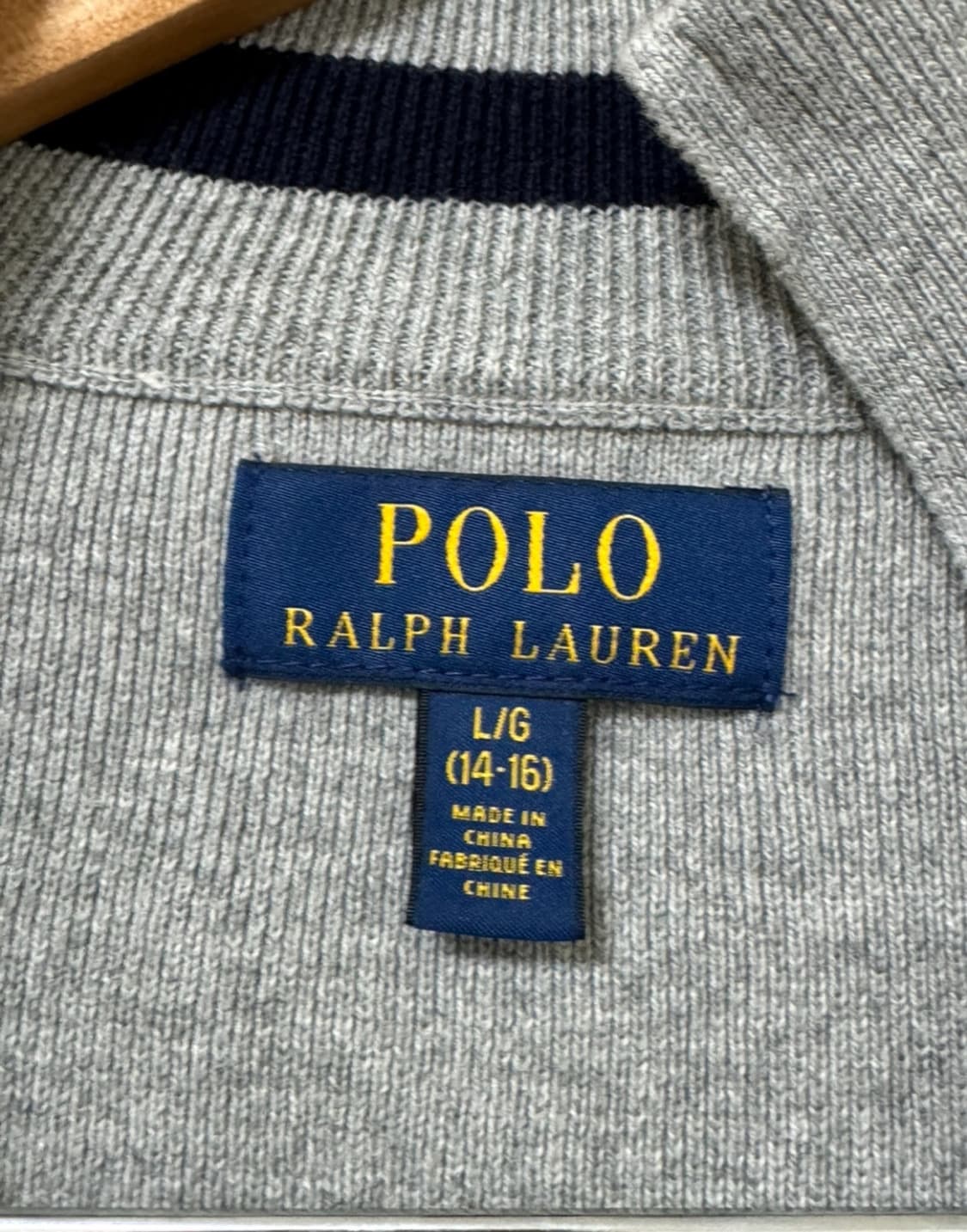 폴로랄프로렌 빅포니 그레이 니트 집업 가디건/아울렛 정품 상품이미지4