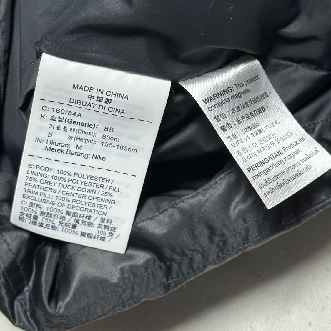 M 나이키 패딩 후드 조끼  상품이미지5