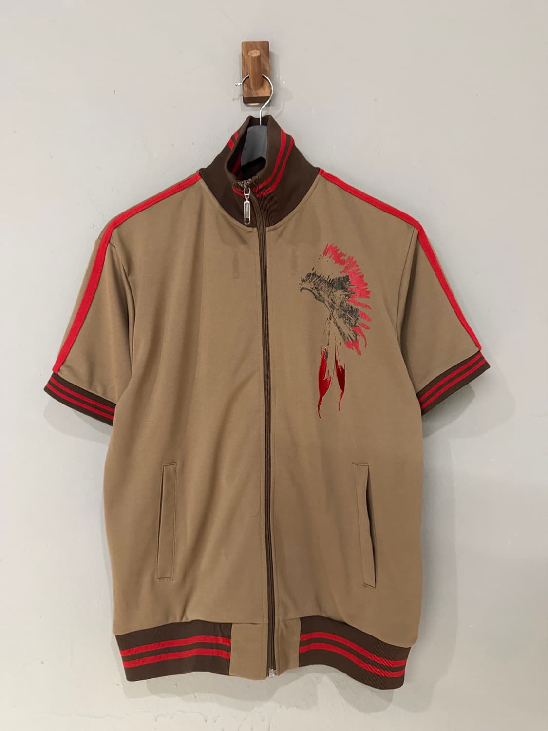 indian leaf printing detail zip-up 상품이미지6