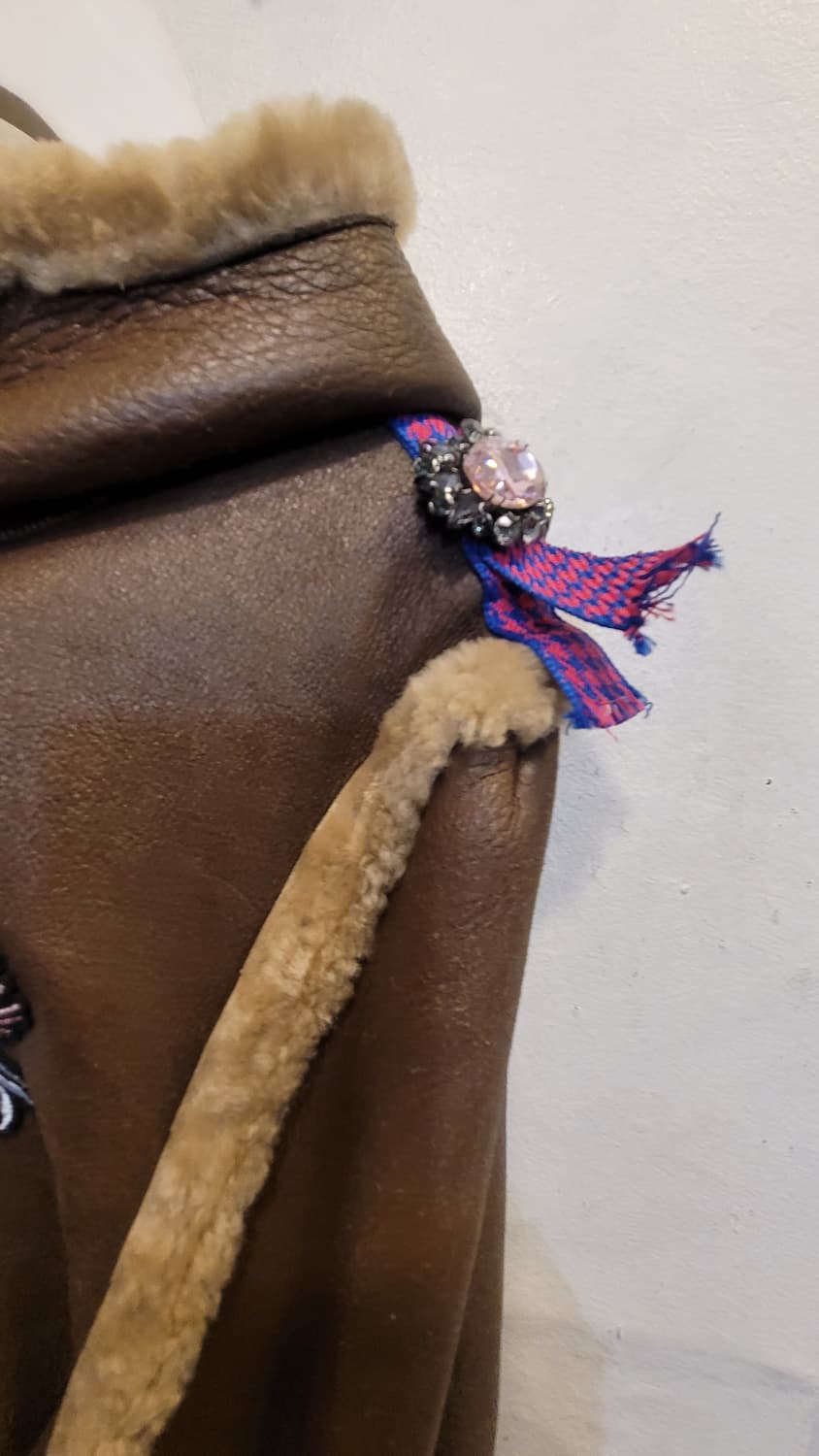 시어링 양가죽 양털 리얼 후드 롱 무스탕 상품이미지2