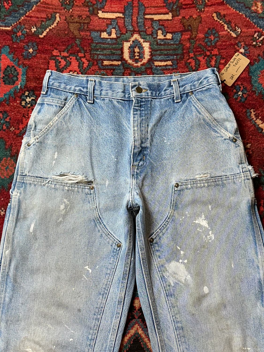 OG 칼하트 데님 더블니 팬츠 칼하트 B73 썩블니 상품이미지5