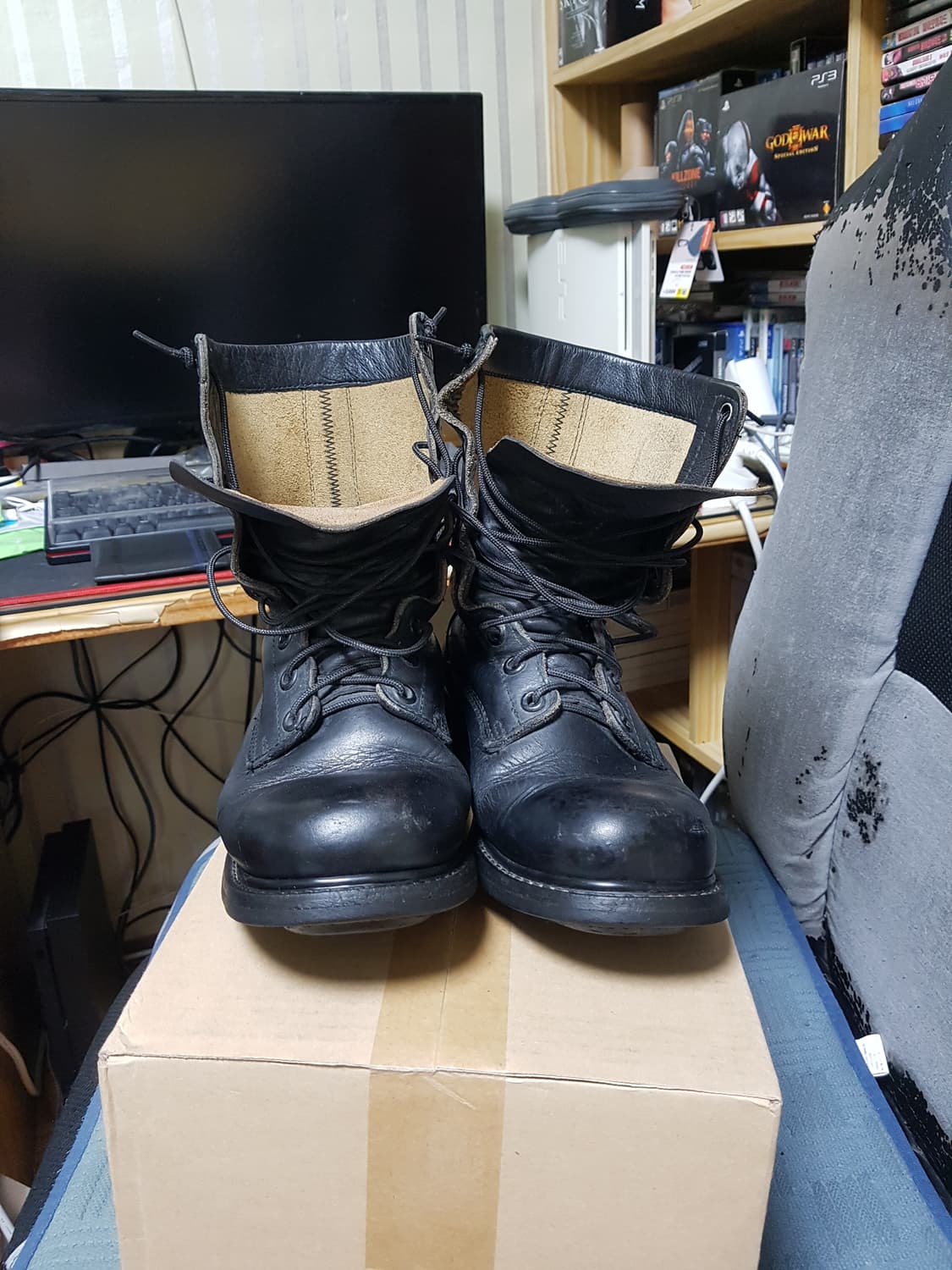 한국군 구형 봉합식 전투화 265EEE 상품이미지1