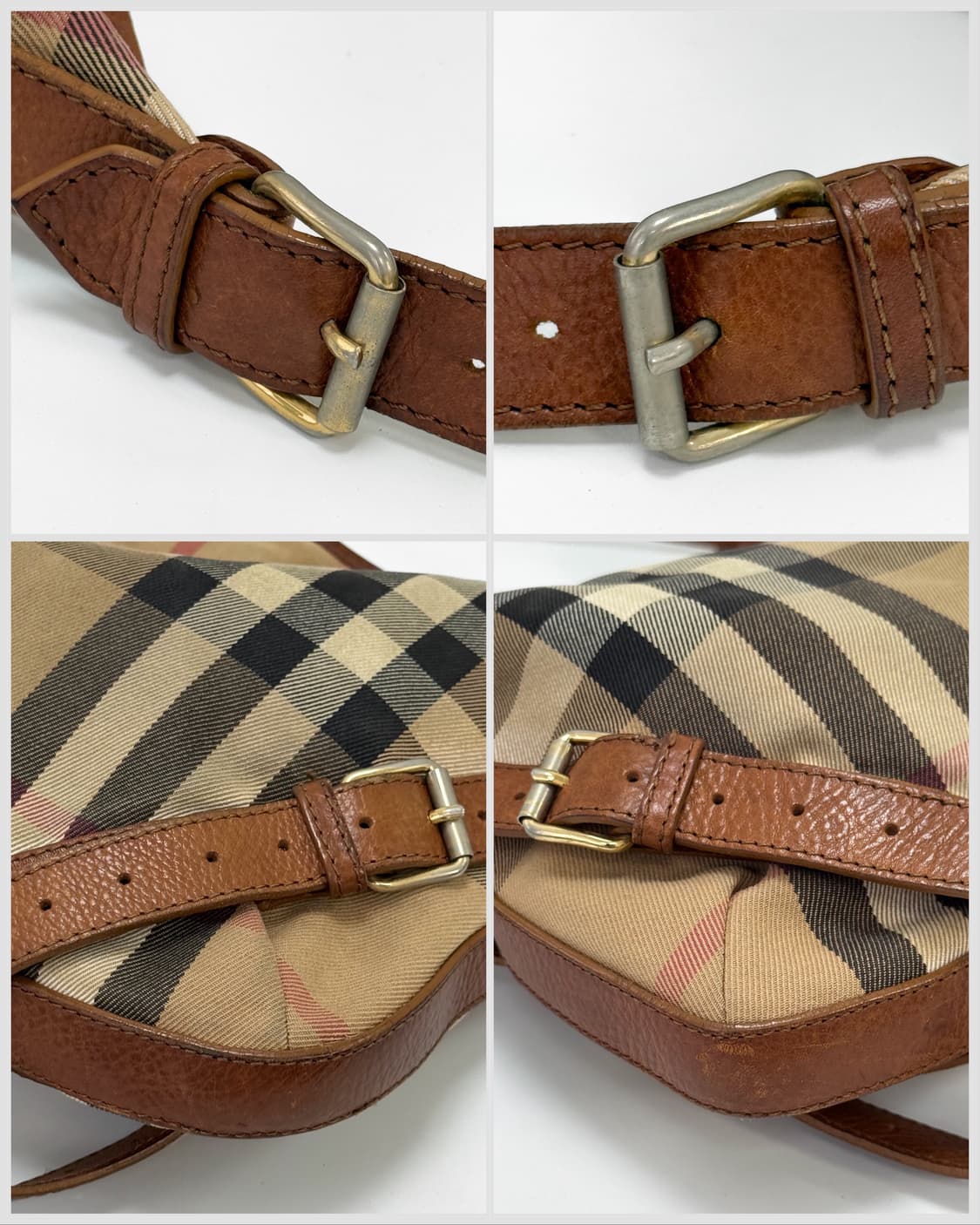 Burberry Canvas Leather Hobo Bag 상품이미지9