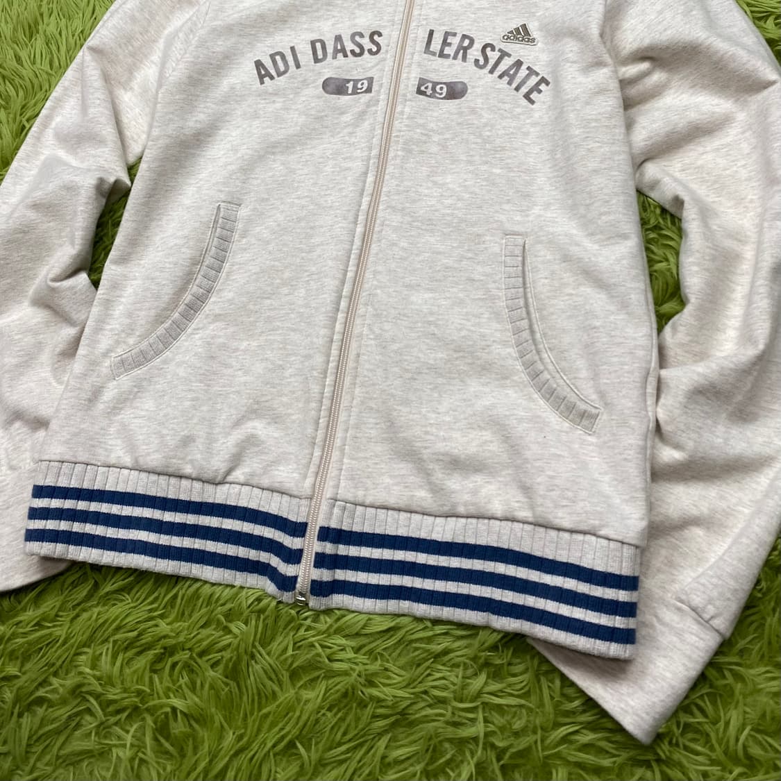 2000s 아디다스 멜란지 풀 집 후드 자켓 상품이미지3