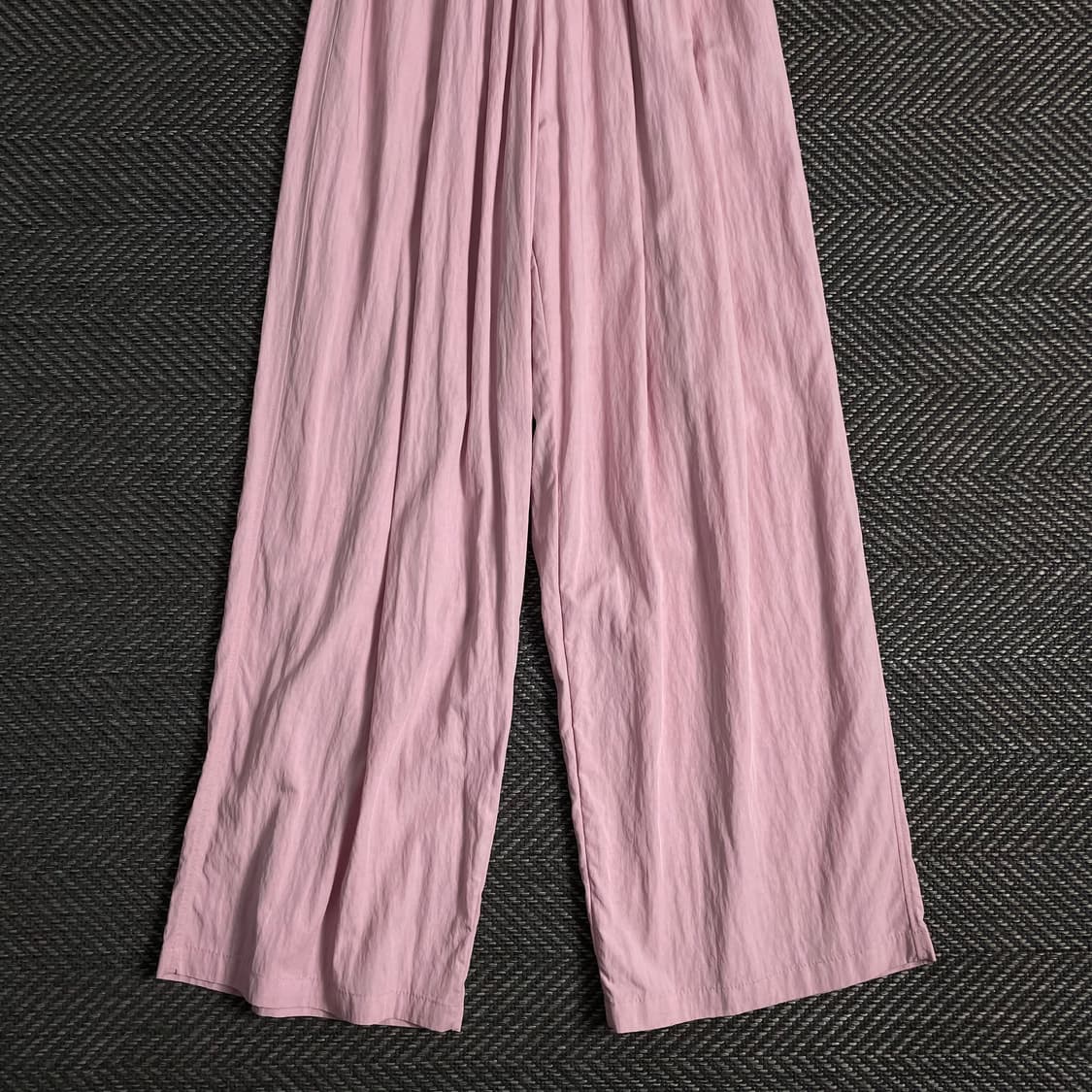 빈티지 와이드핏 나일론 우븐 트랙팬츠 핑크 o 3411 상품이미지2