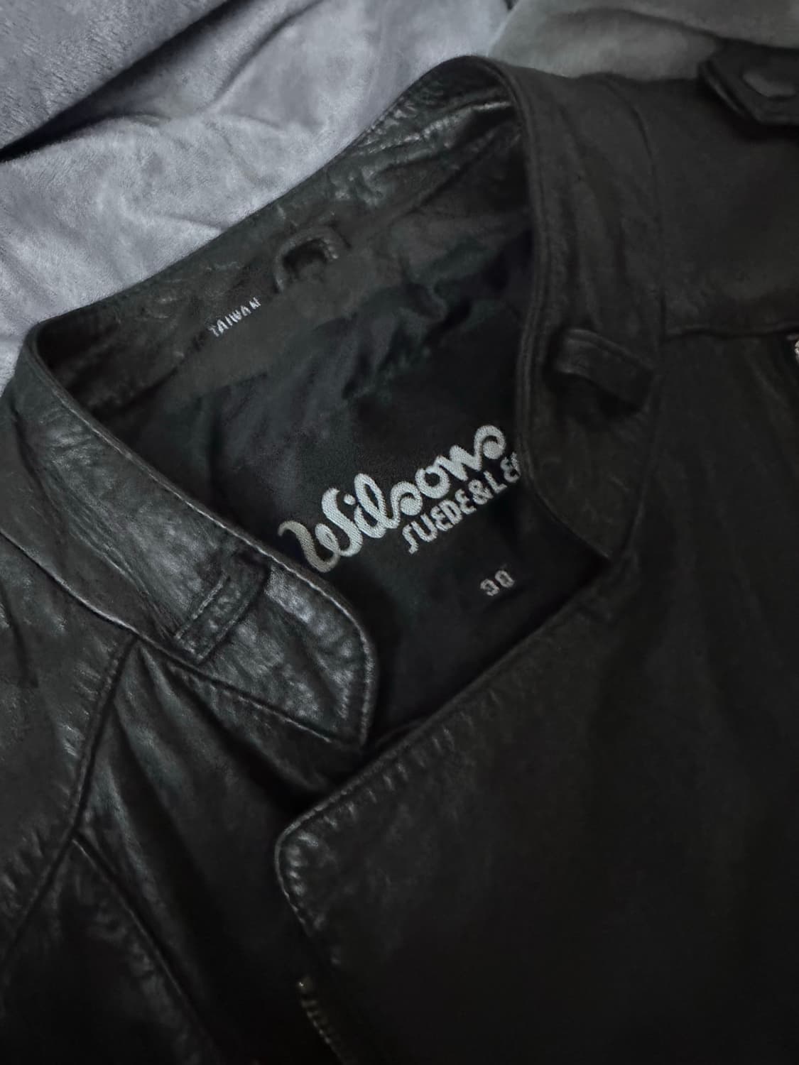 릭오웬스맛 사선 가죽자켓 38size 상품이미지4