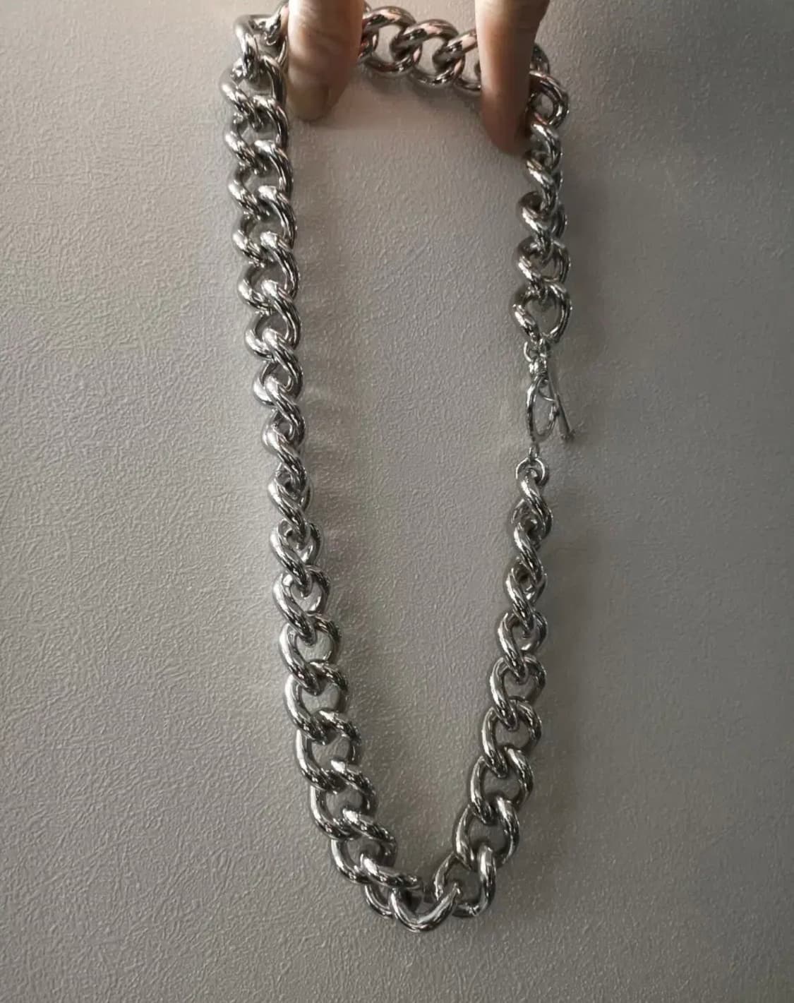 실버 볼드 체인 목걸이 상품이미지6