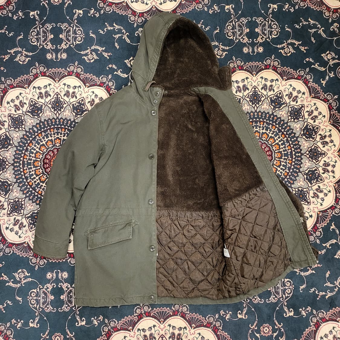 90s JAPAN UNIQLO 후드 야상 자켓 (XL) 상품이미지8