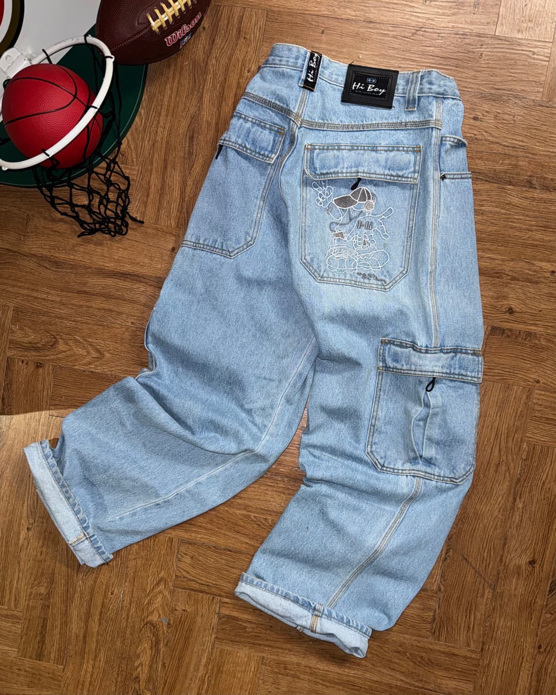 올드스쿨 데님 카고 상품이미지1