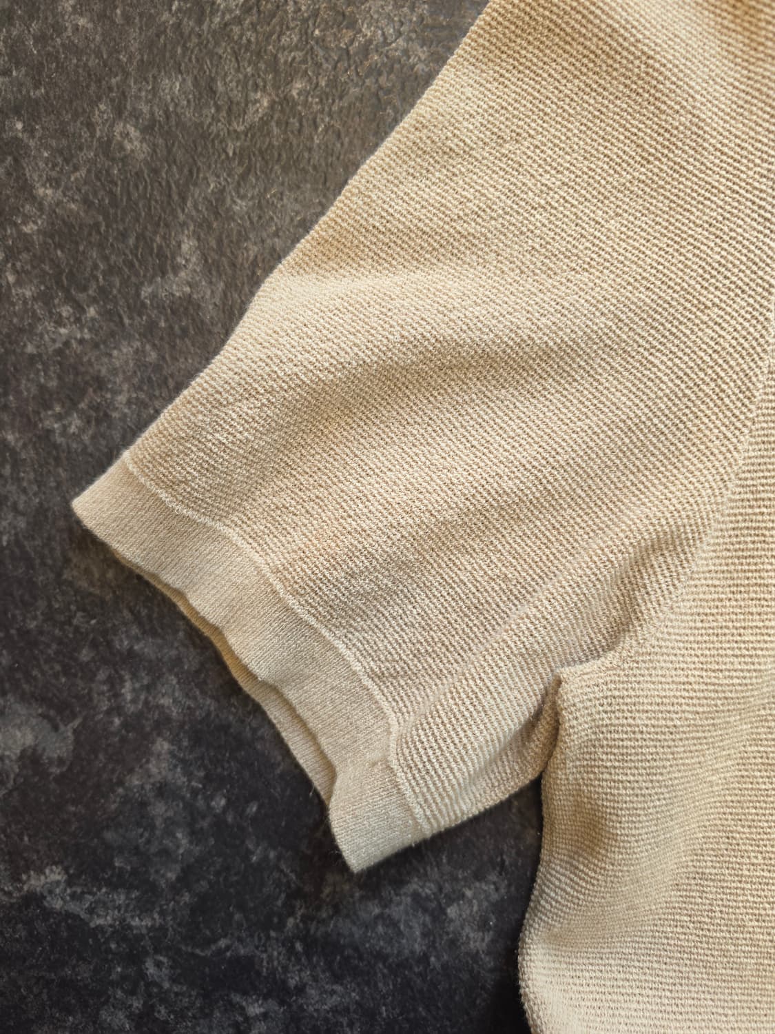 헤지스 반팔 카라 니트 베이지 -105  상품이미지5