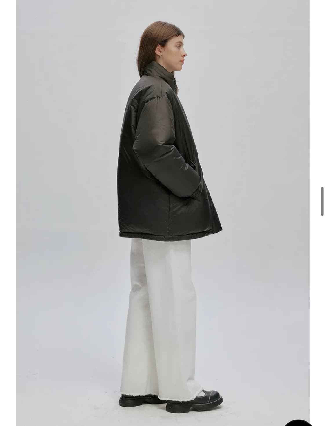 애프터아워즈 다운자켓 카키블랙 상품이미지5
