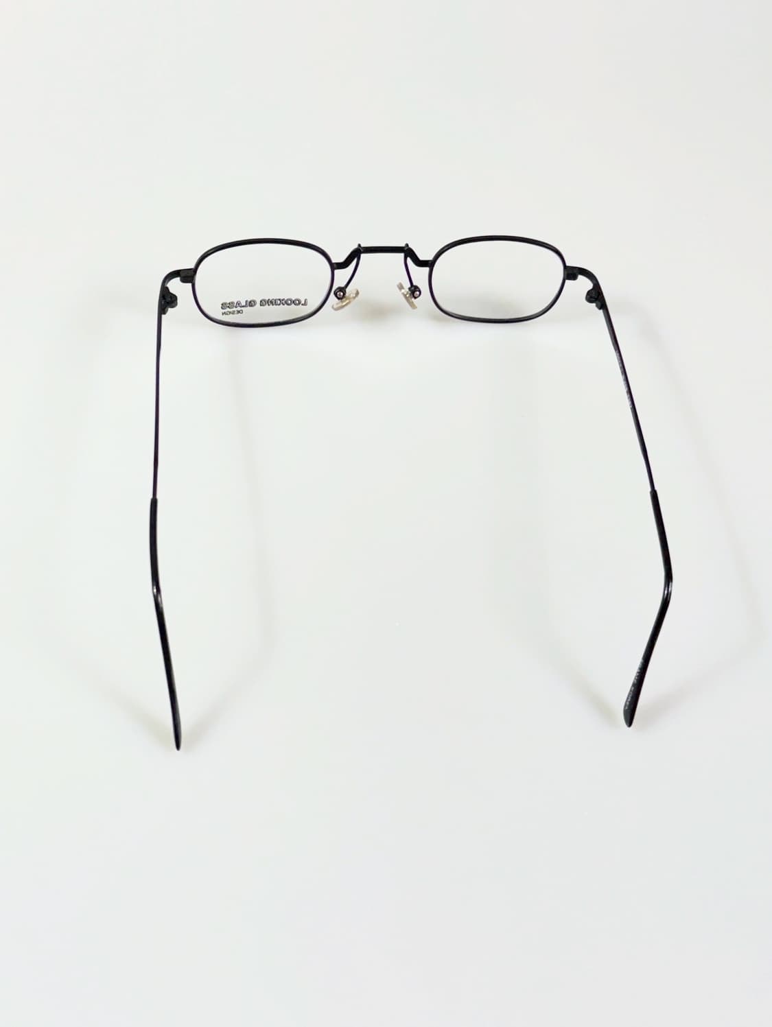 90s LOOKING GLASS 맷블랙 레트로 스퀘어 빈티지 안경 상품이미지6