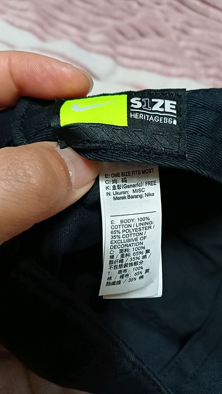 나이키 워시드블랙 면모자 Free 상품이미지3