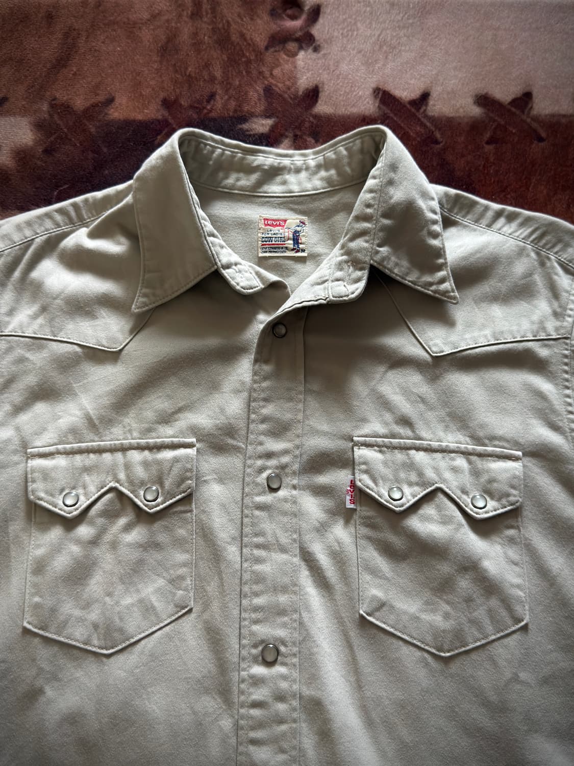 90s Levi's Cowgirl baby satin 웨스턴 셔츠 상품이미지4