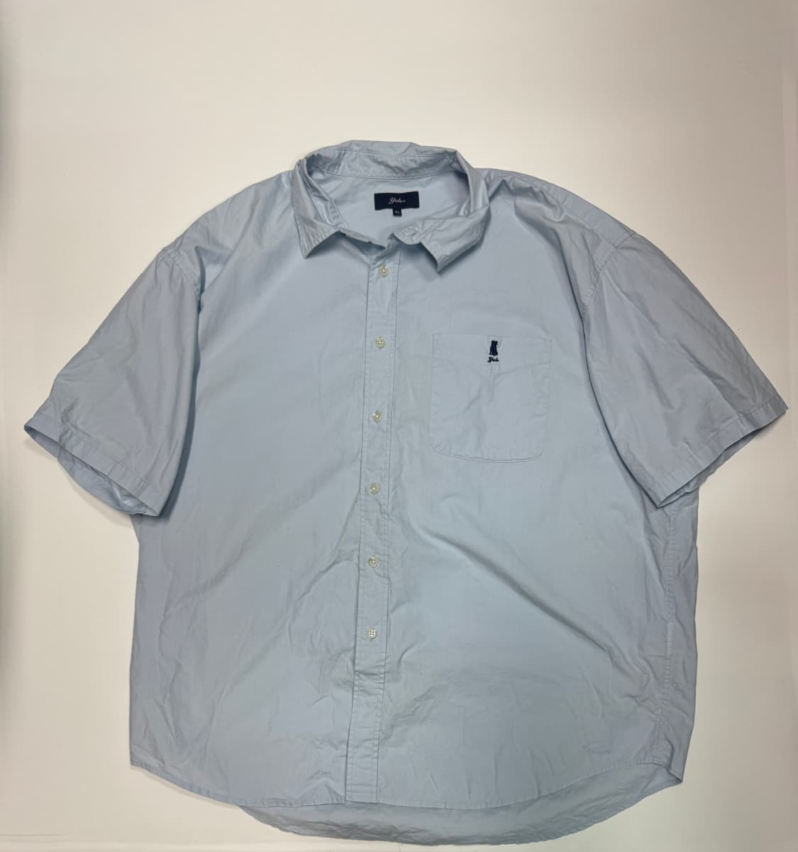 예일 오버핏 소라 반팔 셔츠 XL~~2XL 상품이미지1