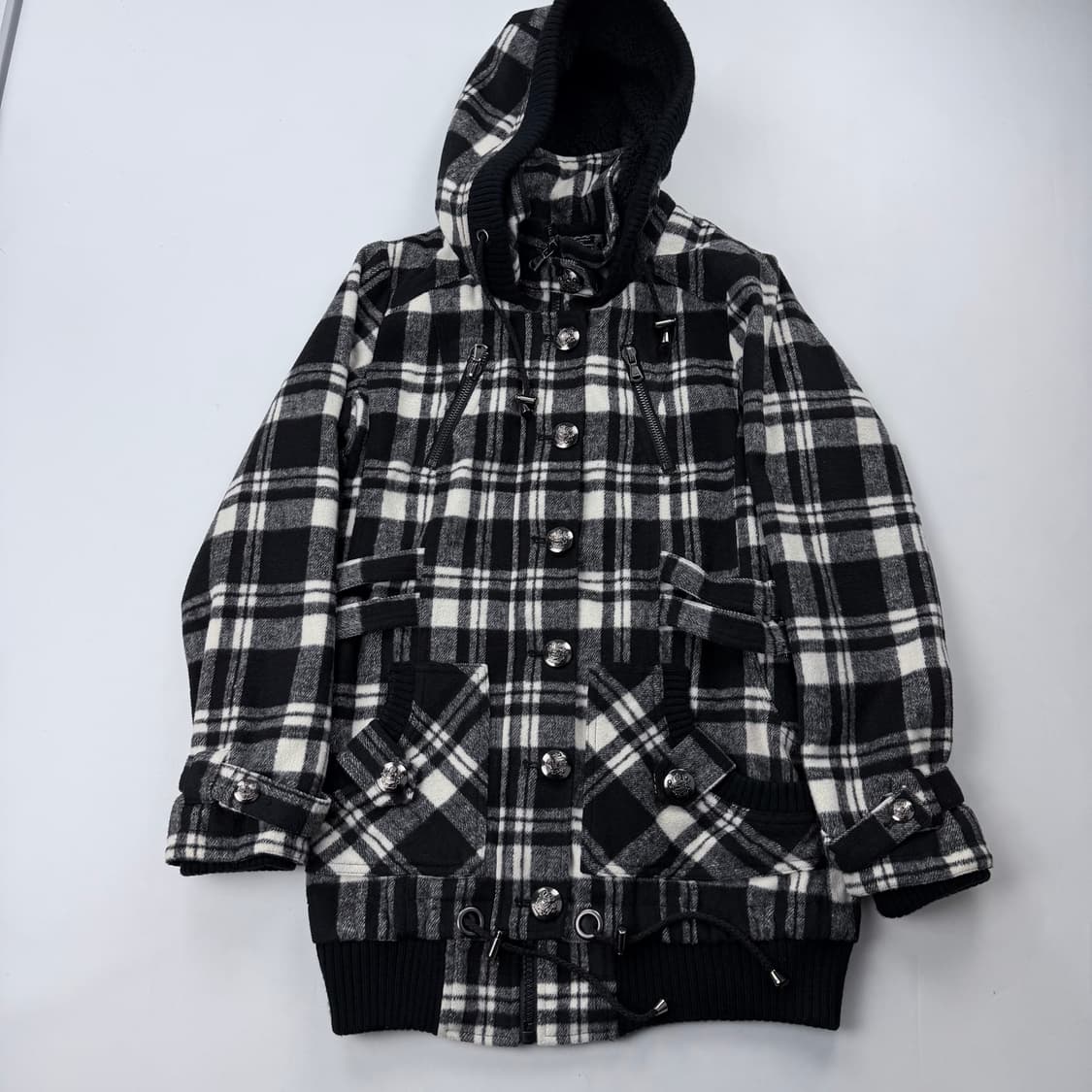 일본빈티지 y2k 갸루st 후드코트 상품이미지1