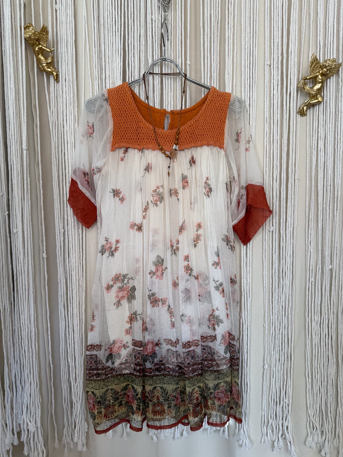 Back Button Floral Blouse 0002 상품이미지7