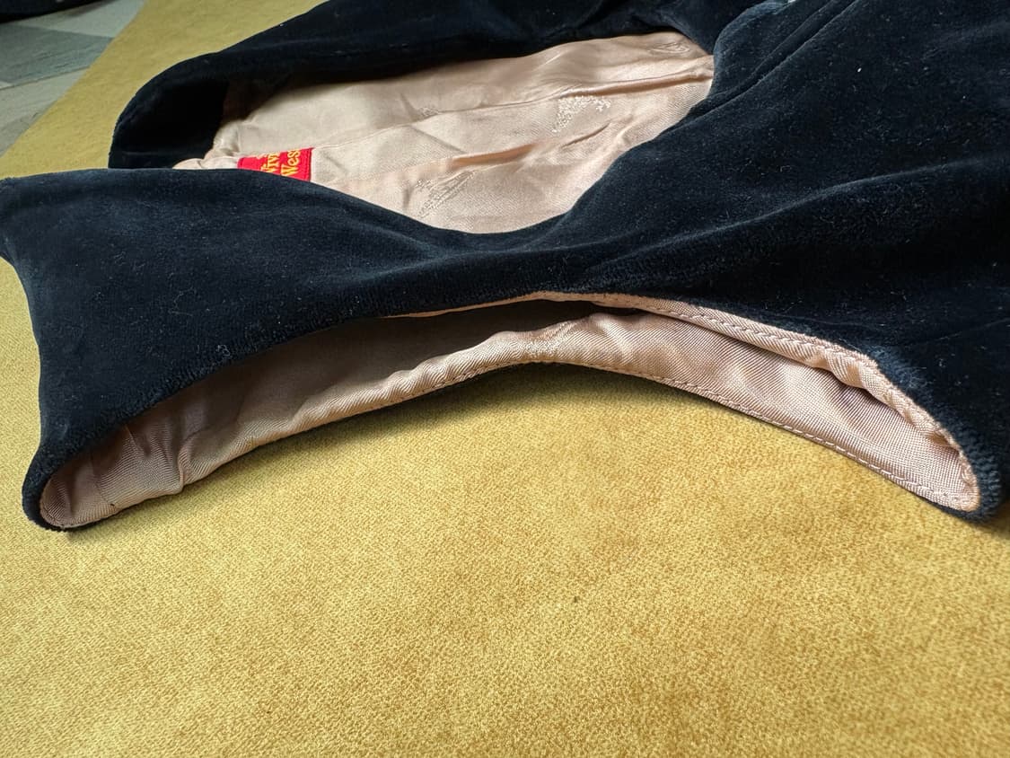 비비안웨스트우드 벨벳 코르셋 베스트 상품이미지6