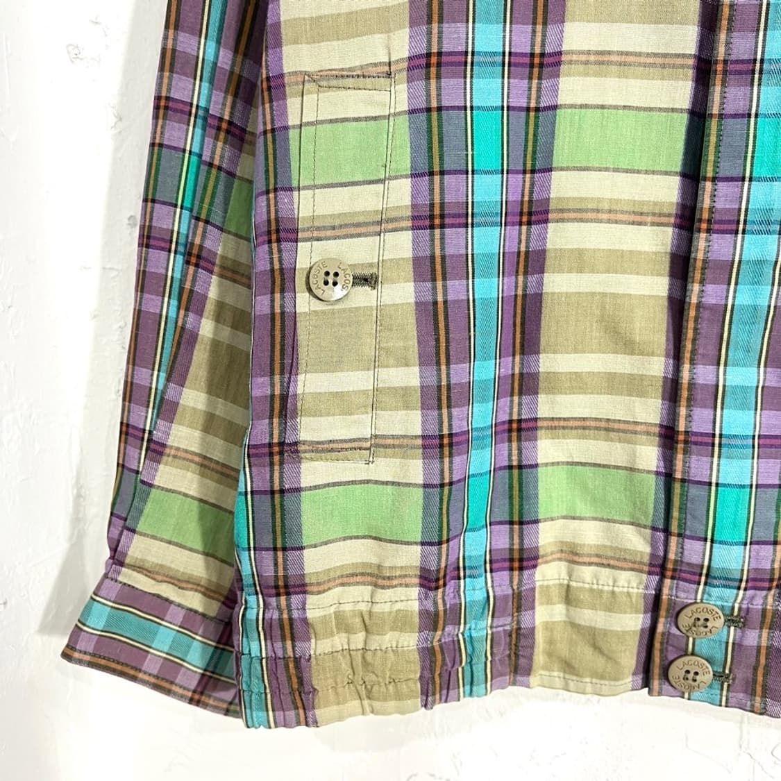 라코스테 체크 스윙자켓  상품이미지5