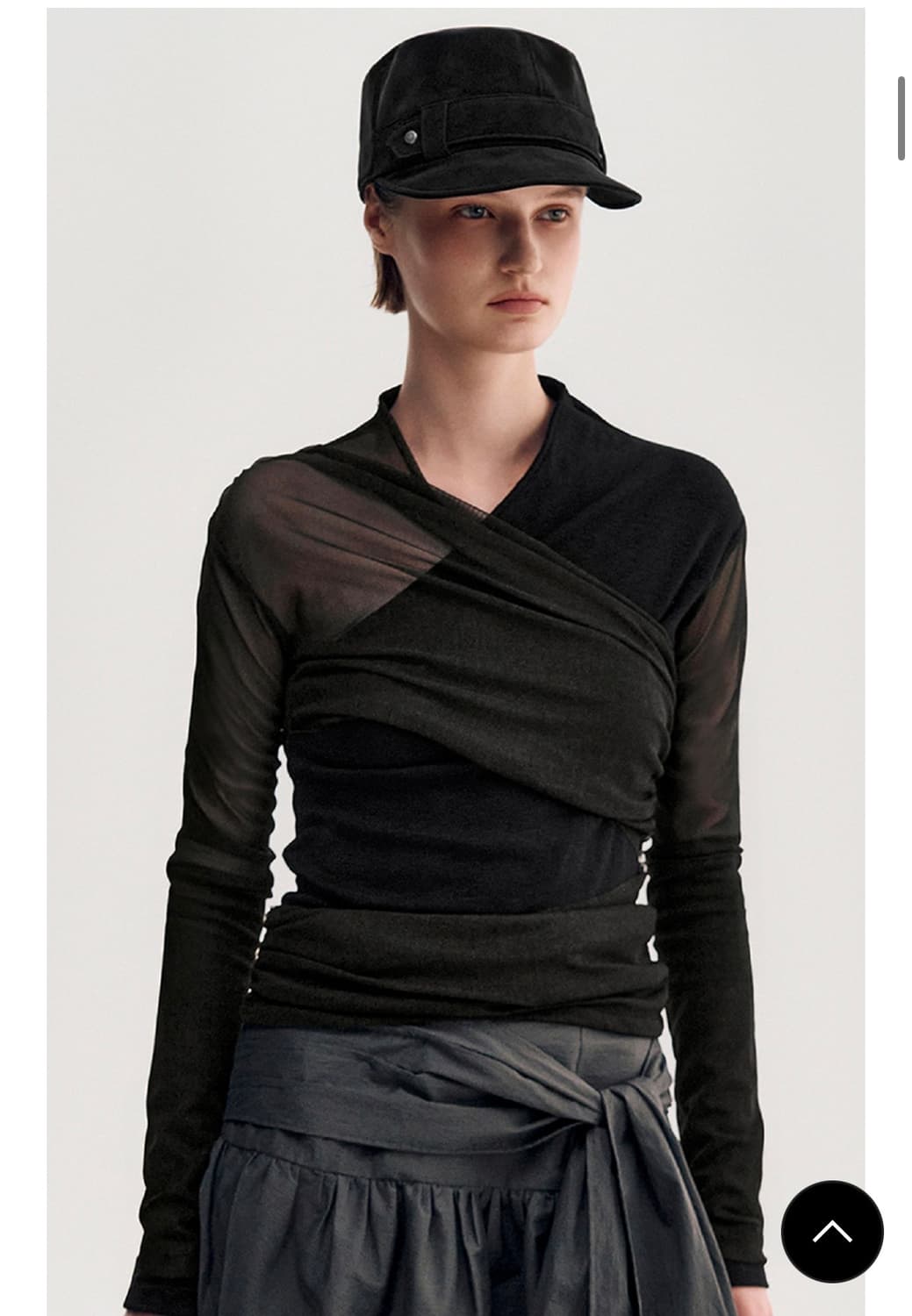 킴지수Leyered long sleeve top - blakc 상품이미지1