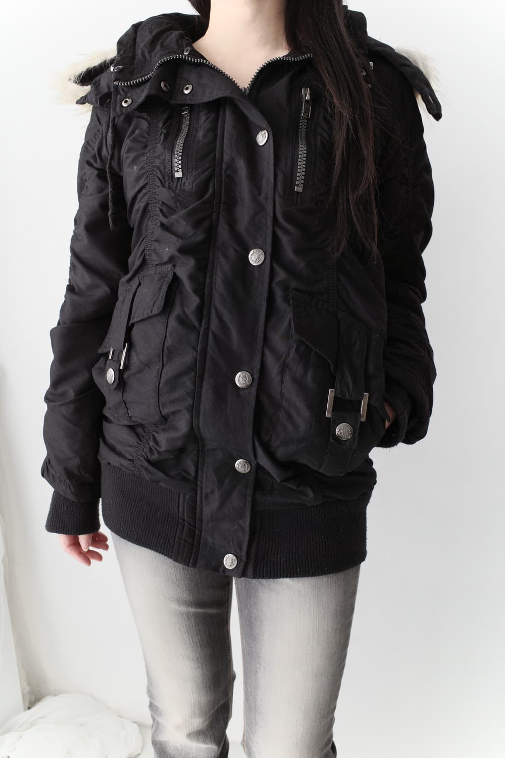 shirring snap hood padding 상품이미지5