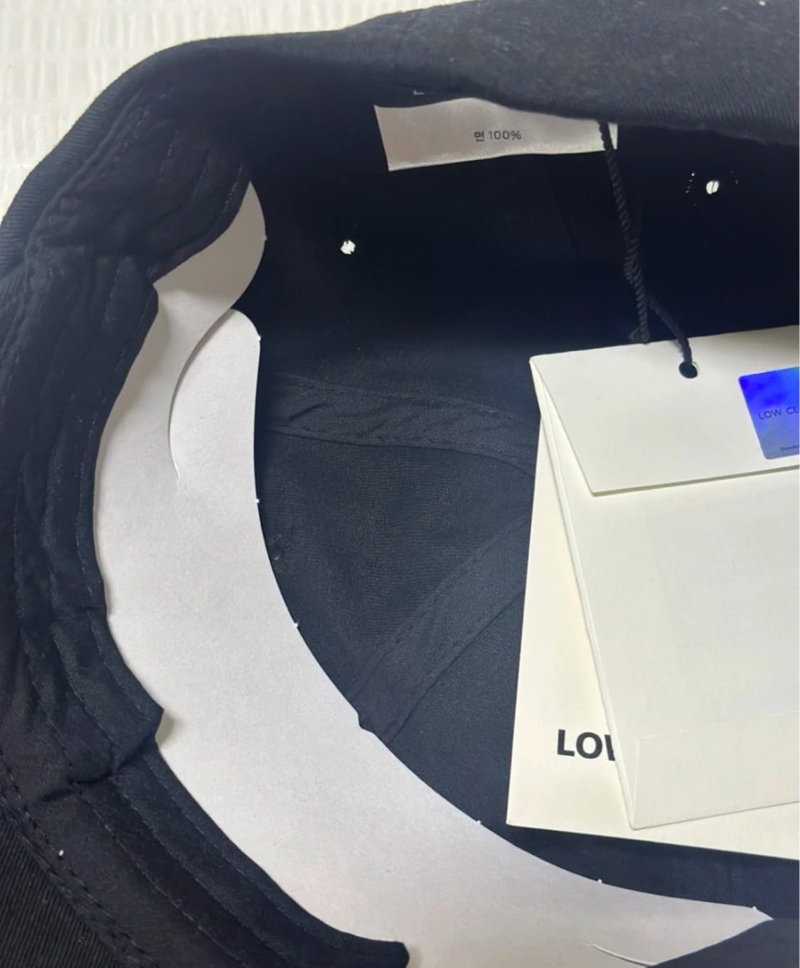 로우클래식 빅 로고 볼캡 블랙 새상품 상품이미지2