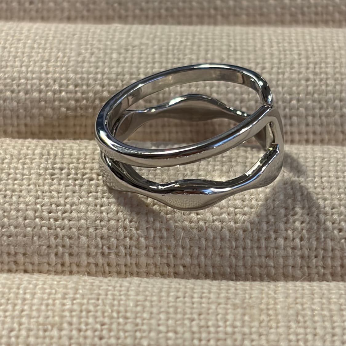 새상품 여성 신주 투라인 오픈링 반지  상품이미지2