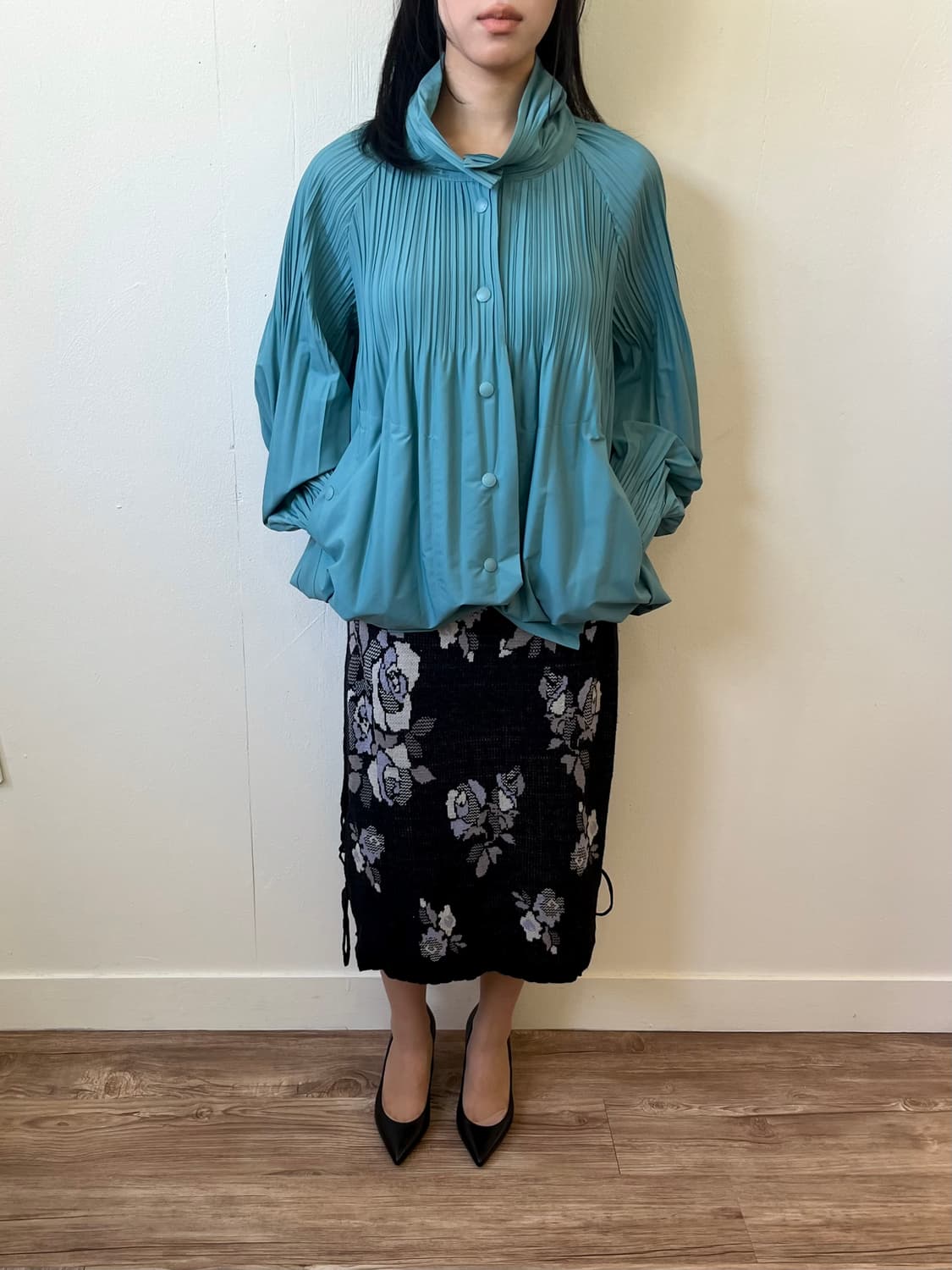 이세이미야케 Pleats please 민트 코트자켓 상품이미지5