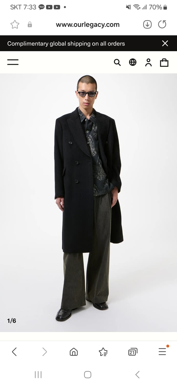 아워레가시 웨일코트 52사이즈 팔아요 상품이미지1