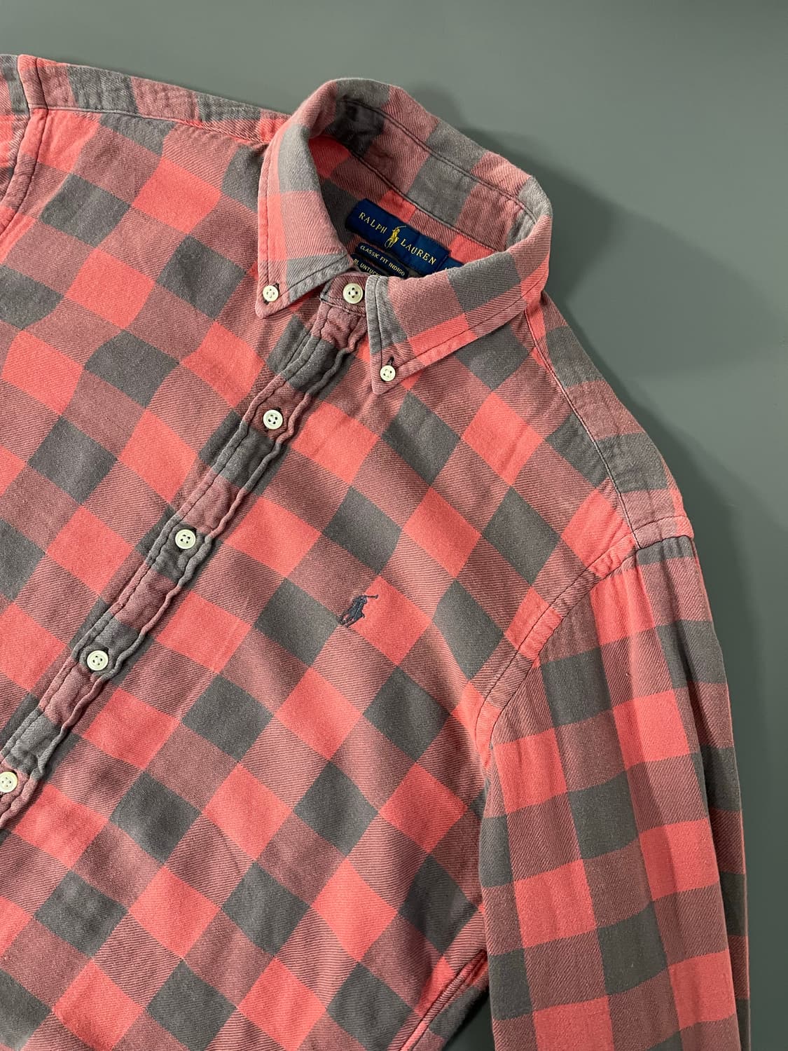 [M] 폴로 랄프로렌 플란넬 더블 페이스 셔츠 클래식핏 QR인증 상품이미지3