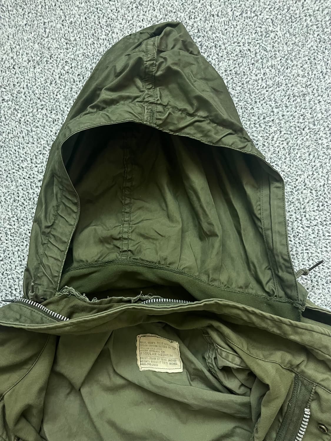 1967 USA 오리지널 M-65 필드 자켓 2세대 M-R 상품이미지7