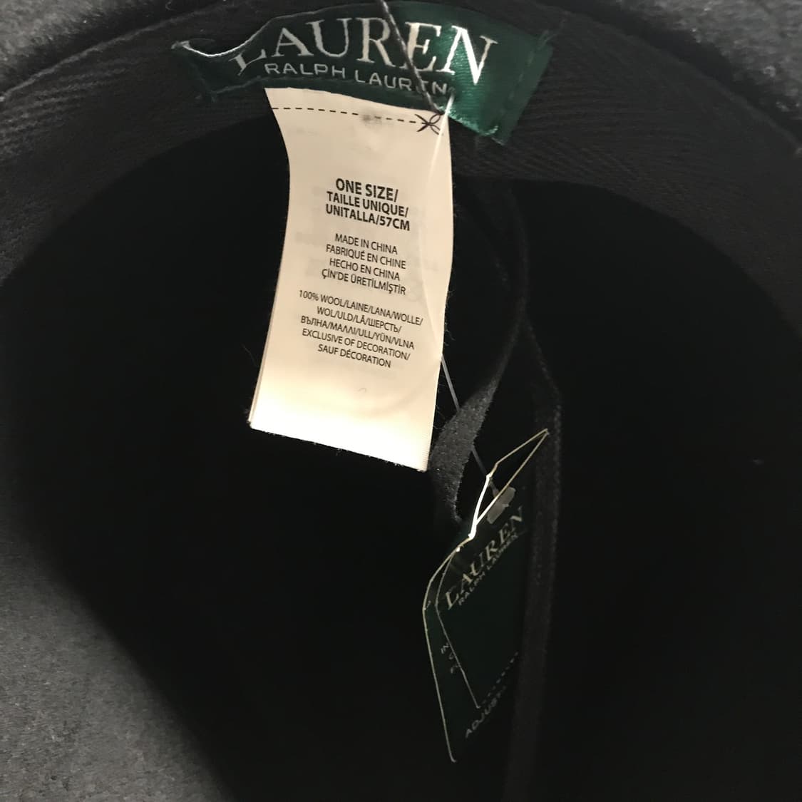 랄프로렌 블랙 페도라 새상품 F(W) 상품이미지5