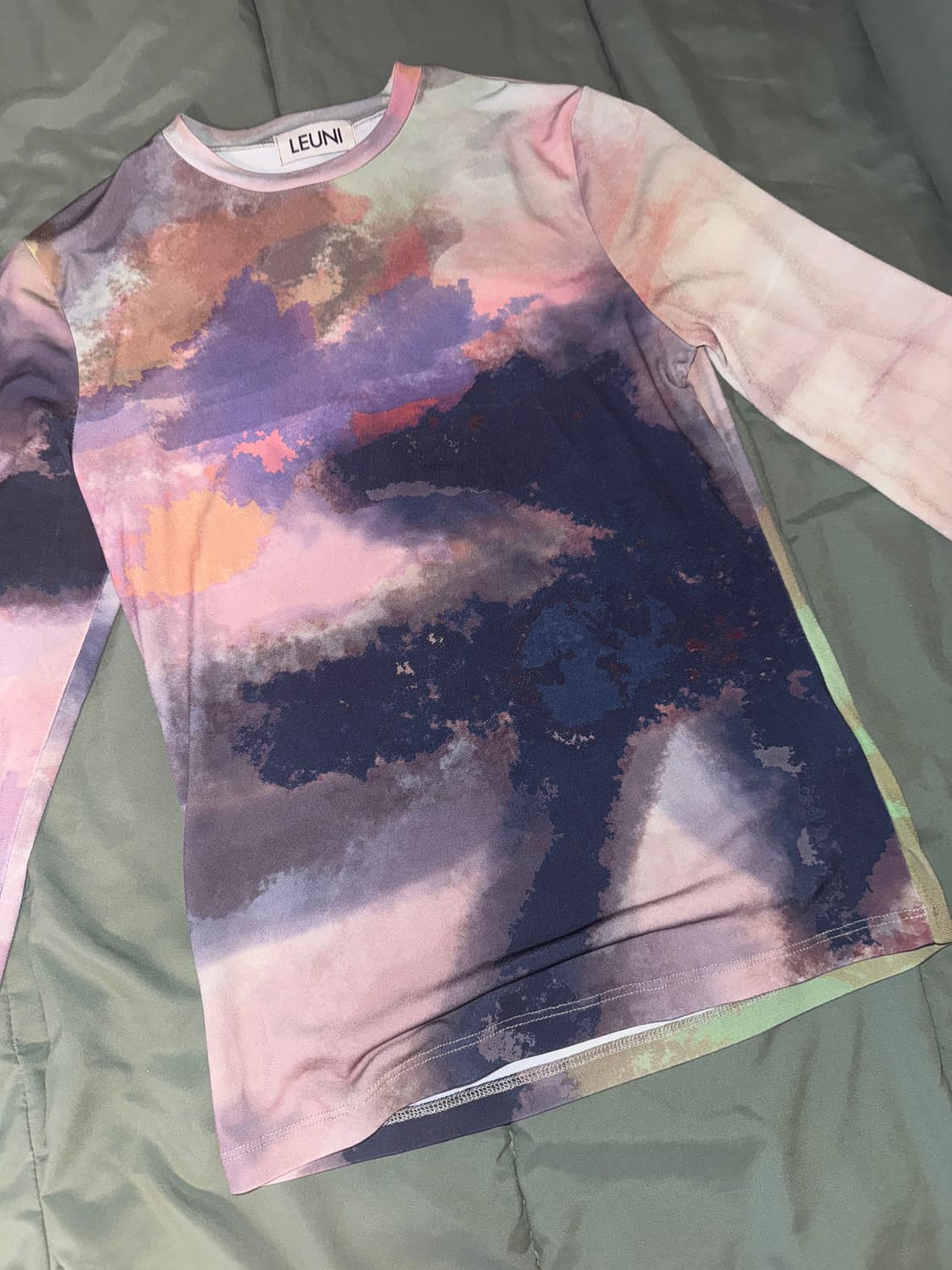 LEUNI 프린팅 롱슬리브 티셔츠 상품이미지4