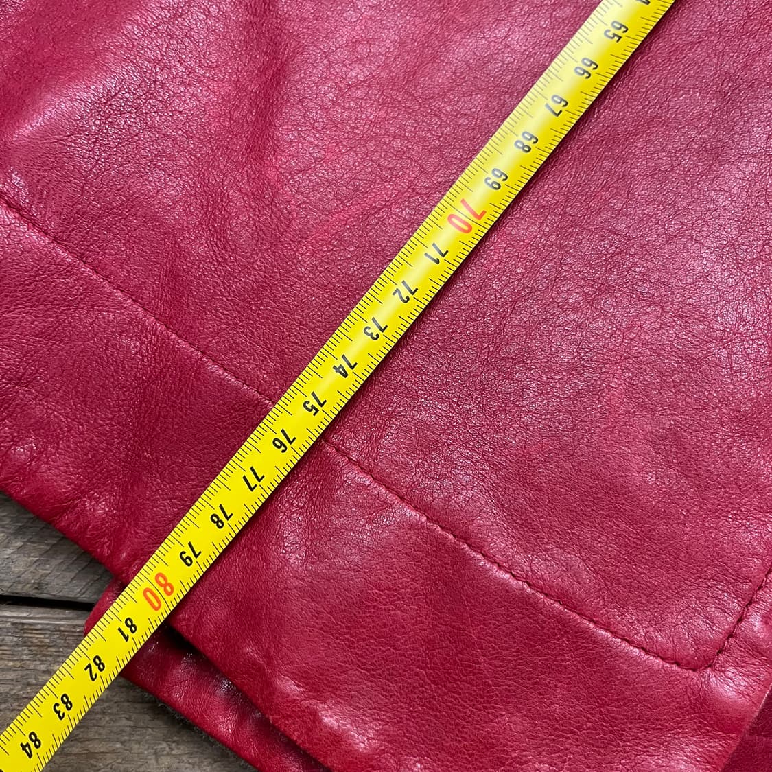 오브제 양가죽 울 배색 코트 자켓 상품이미지9