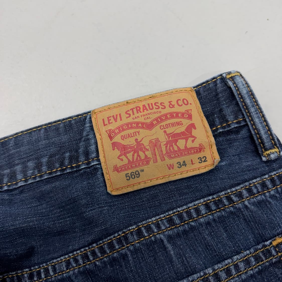 리바이스 569 새깅 워싱 와이드 스케이터 데님팬츠 상품이미지6