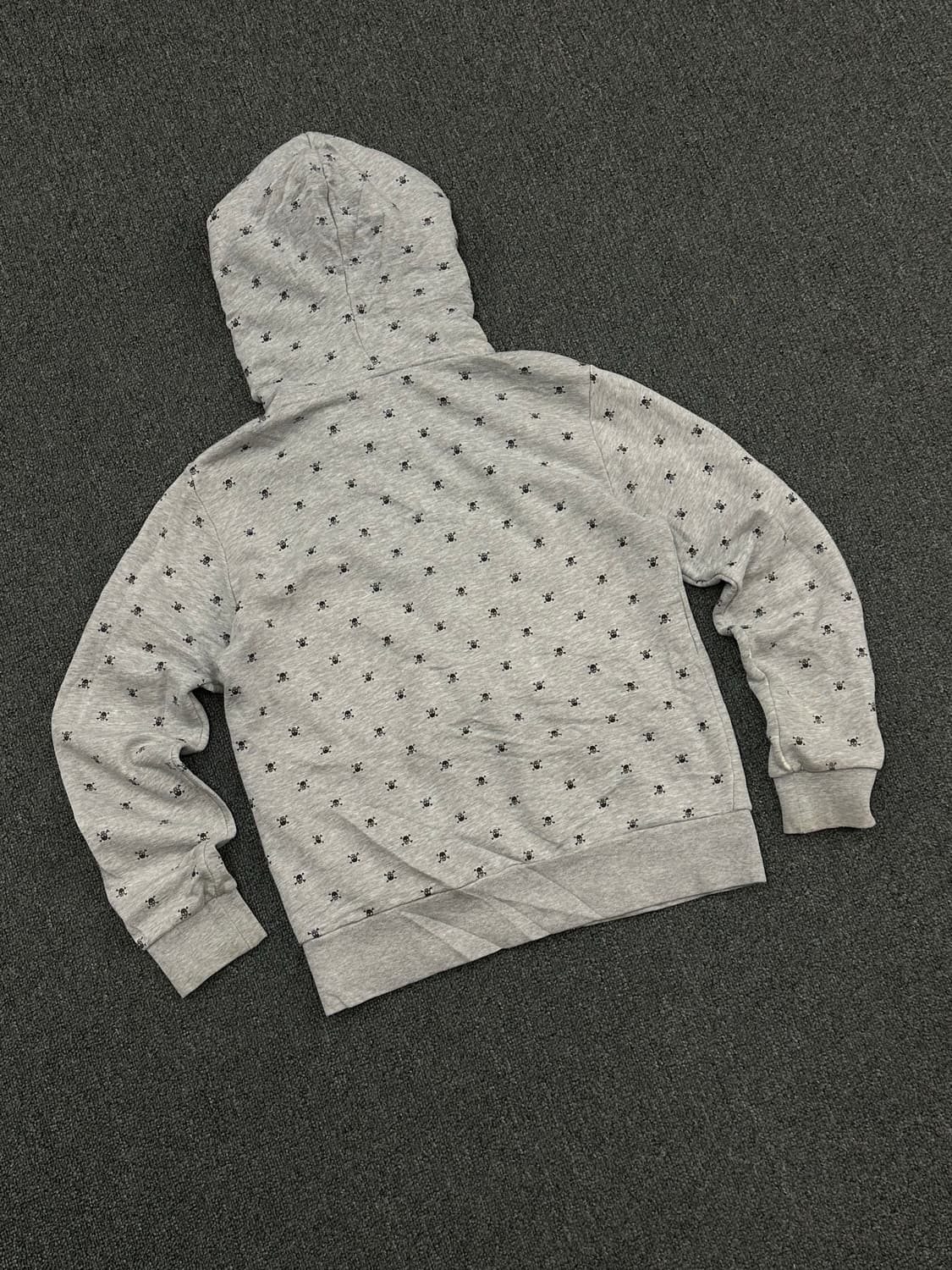 S)Beams 여성 빈티지 펑크 스컬 후드집업 상품이미지4