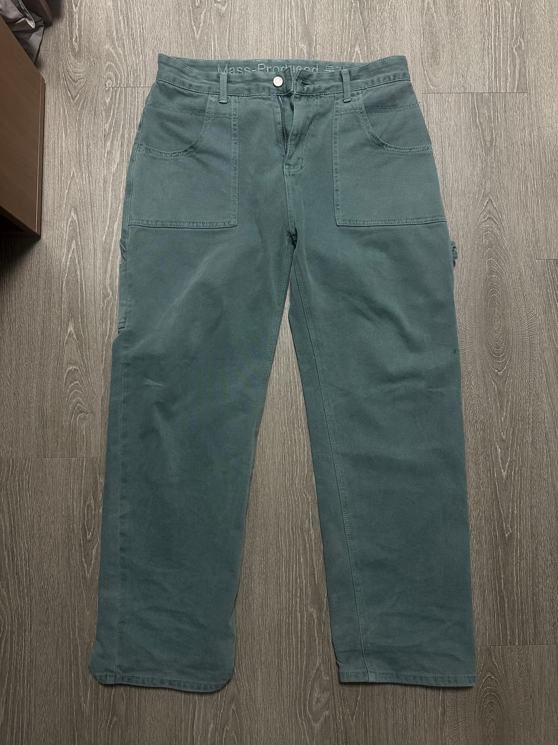 플라스틱프로덕트 MPa 페인터 데님 팬츠 에메랄드 상품이미지1