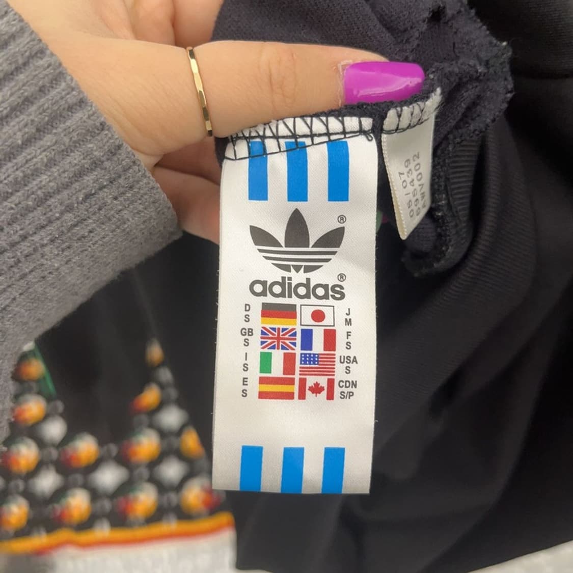 아디다스 흑탭 스펠아웃 레게 트랙탑 져지 집업 S C06960 상품이미지6